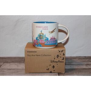 Starbucks Disneyland Paris You Are Here Mug 14 oz NIB Box READ